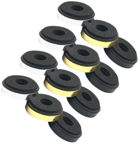 Warmhm Subwoofer Stand Vibration Absorber Mat 12Pcs Compact Stable Support Foot Pads for Computer Cases and Audio Equipment Assorted Colour Sound Isolation