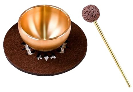 Bowl Für Meditation Tragbare Mini Instrumente Für Stressabbau | Klangschalen Für Heilung für Achtsamkeit, Chakra-Ausgleich, Stressabbau und Selbstregulation