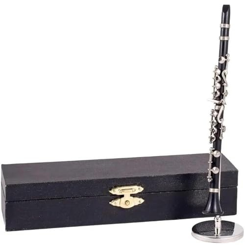 Coffrets De Figurines D'instruments De Musique Clarinette Miniature avec Support Et Étui Figurines Accessoires(15cm)