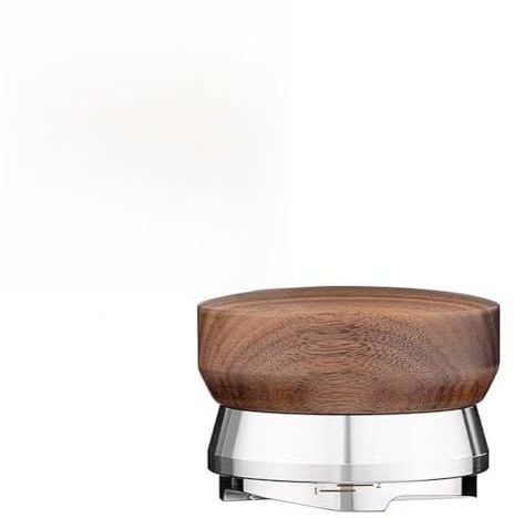 FACAIIO Distributore di caffè e pressino regolabile in altezza, in acciaio inox 304 con manico in noce, per macchine da caffè espresso, 51 mm/53 mm/58 mm