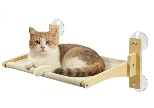 Hamac de fenêtre pliable pour chat, lit de fenêtre robuste pour chat, perchoirs pour chats pour l'intérieur, lit suspendu réversible pour fenêtre