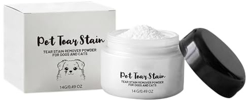 Poudre anti-taches de larmes pour animaux 14g Poudre nettoyante pour yeux
