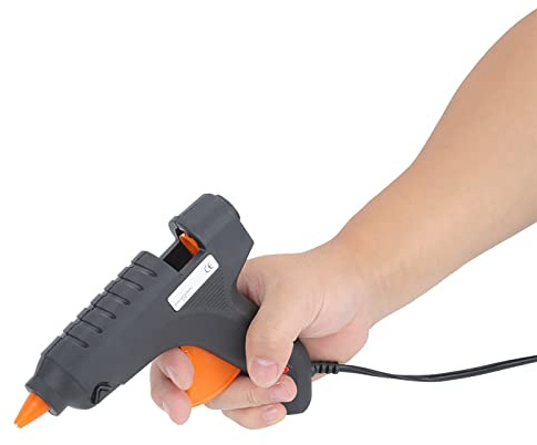 aqxreight Colla a Caldo 12V 40W con Riscaldamento Ptc Ceramico per Lavori Fai da Te Riparazione Legno Plastica Metallo Riscaldamento Rapido Design Ergonomico Elevata Resistenza Isolante