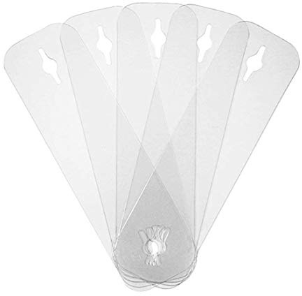 CAREOR 5 Pack Invisible Tie Stays Krawattenklammer Invisible Tie Stays Tie Clip Alternative zu Tie Tacks Tie Bars