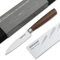 BÖKER SOLINGEN® Core Profi Gemüsemesser extrem scharf mit Holzgriff rostfrei - Premium Obstmesser mit gerader Edelstahl-Klinge 9 cm in Geschenk-Box, Braun