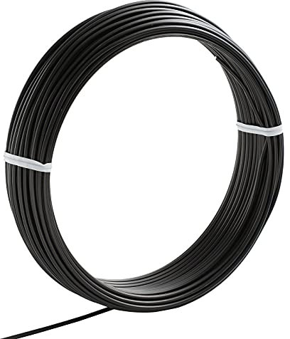 Wazakura Alambre para Entrenamiento Bonsai en Aluminio 2mm 150g Hecho en Japón, Alambre Japonés para Bonsai para la Modelación de Ramas y Troncos - Negro (2mm)