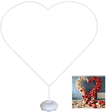 Kit telaio cerchio palloncino a forma di cuore, supporto per palloncino a cerchio, set di arco per palloncini, ghirlande per matrimoni, baby shower, feste di compleanno, anniversario