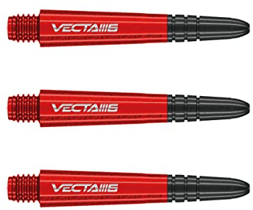 WINMAU Dart Shaft - Vecta Polycarbonat Dart Stems - 1 Set pro Packung (insgesamt 3 Dart-Schäfte) - Professionelles Dartzubehör - Verfügbar in den Größen Kurz, Intermediate und Medium