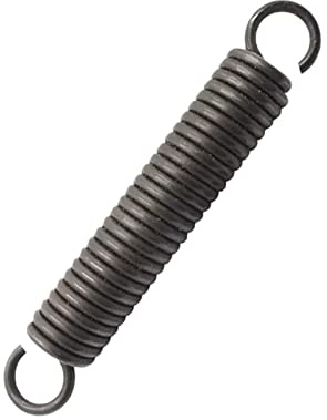 Wresetly 2 Stück Drahtdurchmesser 2 mm Schraubenfederstahl Zugfeder, Außendurchmesser 19 mm, Länge 55-300 mm Zugfeder mit Haken, 2.0x19x65 mm