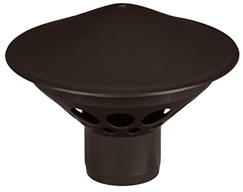 Chapeau de ventilation toiture mâle Ø 50mm Évent de toiture d'égout sanitaire Marron