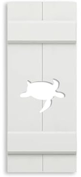 Nautical Shutter, Sea Turtle Shutter for your Beach House, Sold Individually (Width: 11.5, Height: 43.5)