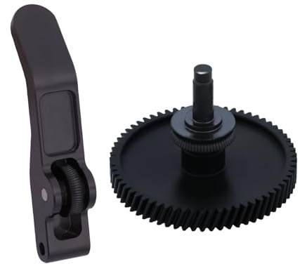 Hardened Steel Extruder Gear Kit for A1 Series, 3D Printer DLC Nano Coating Hardened Steel Extruder Dual Gear Aluminum Handle and POM Gear Kit for Bambu Lab A1, A1 Mini