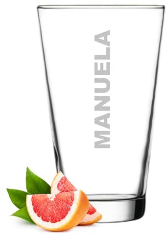 polar-effekt Leonardo Verre à cocktail 300 ml avec gravure personnalisée – Verre à boire avec nom – Cadeau d'anniversaire et de jubilé – Verre pour elle et lui