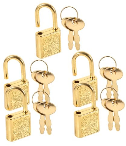 TOYANDONA 5sets Pirate Treasure Chest Metal Locks Keys Box Latch Metal Padlock Jewelry Boxes Buckle Padlock Kit