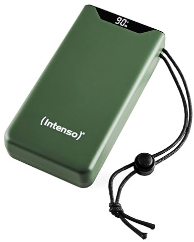 Intenso Powerbank F20000, batteria esterna con PD (20W) & QC (18W), connettore USB-C e USB-A, 20000 mAh, verde: Amazon.de: elettronica e foto