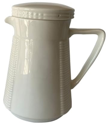 Cabilock Pichet Ménager En Céramique 550ml Grosse Capacité Résistant Au Froid Au Design Délicat Pour Maison Bureau Accessoire D'eau