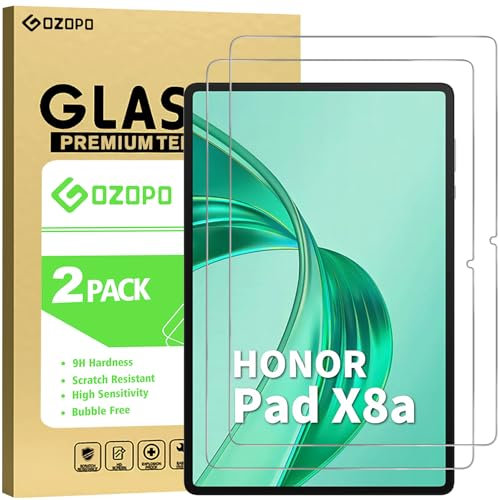 GOZOPO Pellicola Protettiva per HONOR Pad X8a (2024) 11 Pollici, HD chiaro, Durezza 9H, Senza Bolle [2-Pezzi]