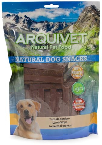 Arquivet - Tiras de Cordero (1 Kg) - Snacks Naturales para Perros