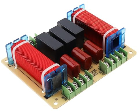 DriSentri 4 Way Crossover for Speaker, 400W Hi-Fi Grade Dual High & Low Frequency Speaker Dedicated 4 Way Crossover, Audiophile-Level Home Theater Audio Frequency Divider