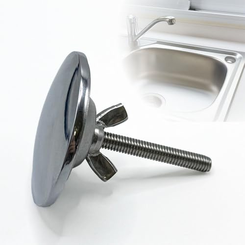 1 PC Sink Hole Cover Stainless Steel Sink Blanking Cap Kitchen Sink Tap Hole Stopper for Keeps Kitchen Bathroom Sink Clean Stainless Steel Tap Hole Blanking Plug Sink Accessories