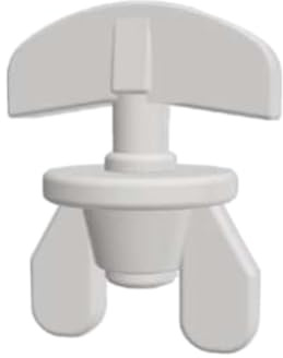 Generisch Universal Stopper für Gardinen und Vorhänge, Kunststoff, Weiß, 4-6 mm Laufkanal (100, Weiss)