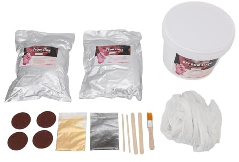 DANAIXZ Kit per fusione a mano 3D Strumenti per modellismo a mano in polvere di gesso Kit completo di scultura fai-da-te per coppie Anniversari di famiglia Matrimoni Regali di San
