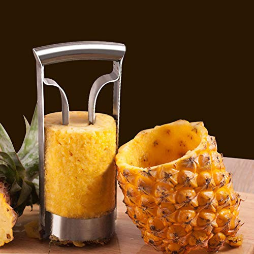 Dioche Abridor de Herramientas Cortadoras Peladora/cortadora de Piñas de Acero Inoxidable, Conveniente para Quitar Huesos y Otras Partes de Frutas, una Herramienta de Cocina Esencial para Ayudar en la