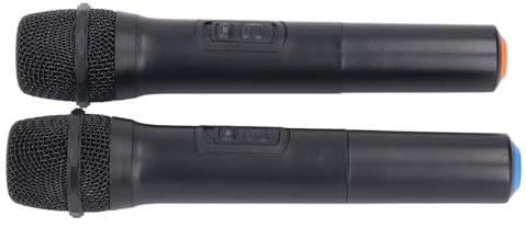 Zhangpu Système de Microphone Dynamique sans Fil pour Soirée karaoké avec Réduction du Bruit, Motif de Micro Cardioïde, pour Chanteurs, Matériau ABS