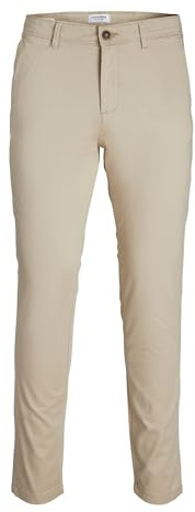 Jack & Jones NOS Men's Jjimarco Jjbowie Sa Beige Noos Trouser, (Beige Beige), W38/L32 (Manufacturer size: 38)