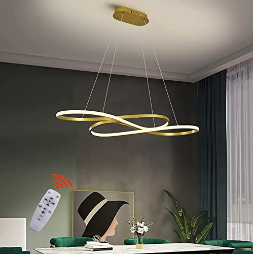 Lámpara Colgante LED Lamparas de techo Salon L100cm 48W Modernas Lamparas de techo Regulable Lámpara Colgantes Altura Ajustable Luz Lamparas de Comedor Para Cocina Oficina Mesa de Comedor Colgante
