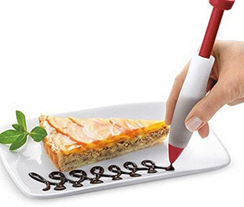 GIVBRO Silicone Food Writing Pen Chocolate Decorating Tools Cake Mold Cream cup, cookie Icing Piping Pastry Nozzles kitchen Tool 1 Pc