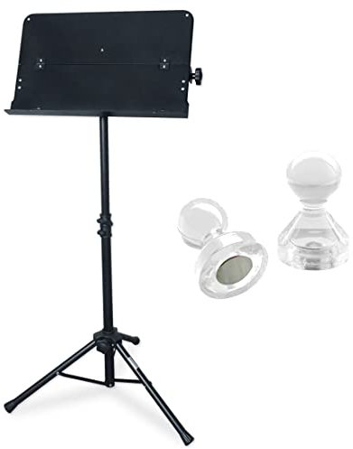 keepdrum MUS021 Orchester-Notenpult Notenständer + 2 Magnete