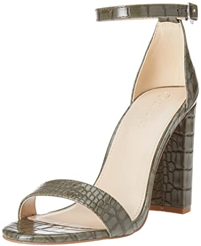 The Drop Rebecca Sandalia de Tiras de Tacón Alto de Bloque - Heeled Sandal Mujer