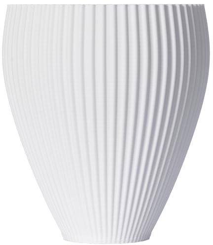 3D Vase Orchideentopf/Übertopf/Kräutertopf Giulia Standard | nachhaltig | wasserdicht (Weiß)