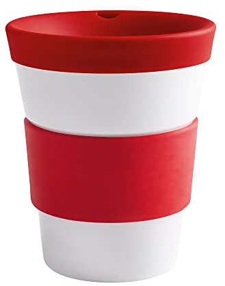 KAHLA 23H202A44003C cupit Becher 0,35 l cherry red To Go Becher aus Porzellan