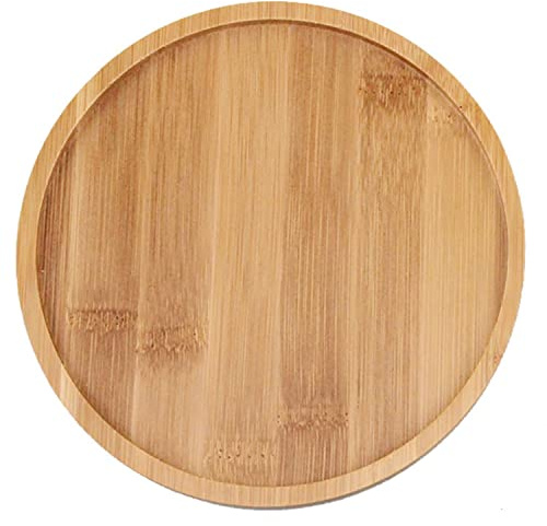 Bandeja de tocador de madera, organizador de encimera, bandeja de servir, bandeja de almacenamiento de joyas, bandeja dispensadora de jabón, bandeja de baño, platillo de bambú para plantas suculentas,