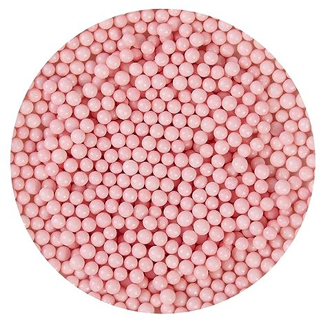 BrandNewCake® Perles Douces Roses 60g - Décoration pour Gâteaux - Sprinkles et Confettis