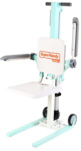 SuperHandy GoRise FC Elektrischer Boden-zu-Stuhl-Lift, 180 kg Tragkraft | Tragbar; patentiert; für Senioren und Menschen mit eingeschränkter Mobilität; Sitztransferhilfe mit Magnetfernbedienung