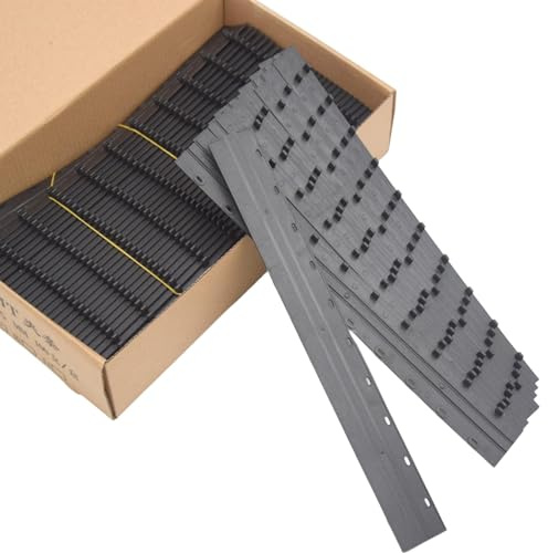 Sharplace 100 Stück Bindestangen 10 mm Bindemittelzubehör A3 A4 Papierbindestreifen 10 Löcher für Verträge Bürobedarf Zuhause