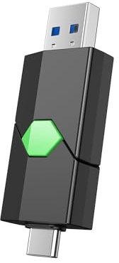 K&ZZ Unidad flash USB C 256G, USB C Thumb Dual Drive 3.0, memoria USB para smartphones y computadoras