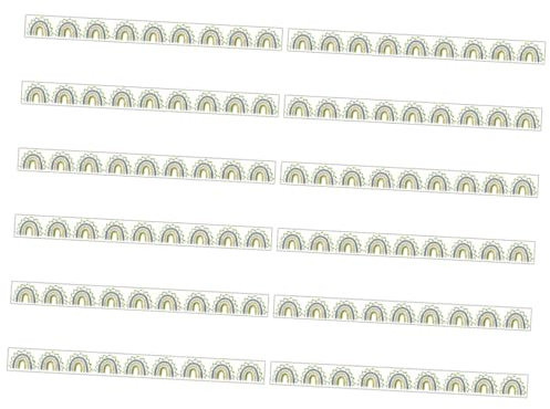 BIUDECO 12pcs Magnetic Borders for Whiteboards Magnetic Board Bulletin Board Decorative Border Replaceable Bulletin