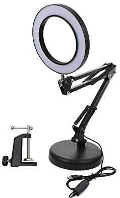 OSALADI 1stück Vergrößerungs-lampe Für Nagelkunst Klappbare Tischlampe Stufiger Dimmfunktion Und Farbtemperaturen Für Kosmetik Wimpern Und Tattoo-arbeiten Inkl Stabiler Klemme