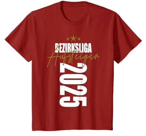 Aufsteiger Bezirksliga 2025 Aufstieg Liga Meister Design Fun T-Shirt