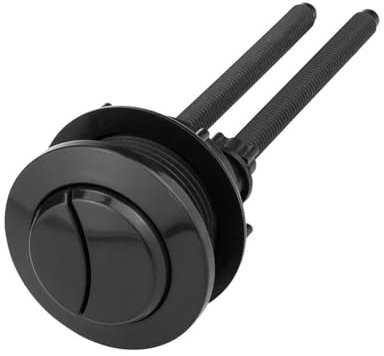 1 Uds. Pulsador De Inodoro Negro For Cisternas Con Válvula De Descarga, Pulsador De Descarga De Plástico De Doble Descarga, Accesorios De Baño De 38mm
