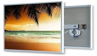 Calentador de panel infrarrojo Calentador de pared con ahorro de energía eléctrico Eco, Panel calefactor con imagen, calentador de Panel infrarrojo lejano de 180W Calentamiento rápido