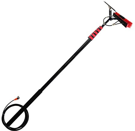 DMMFTERL Window Cleaning Equipment Brushes,Window Cleaning Brush,Waterfed Telespole Window Cleaning - 13.5In/35Cm Water Spray Brush Head - Outdoor Window Cleaner Window Glass Solar Panel Cleaning Sys