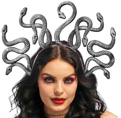 Generisch Schlangen-Stirnband, Schlangen-Stirnband-Kostüm, Karnevalsstirnband, Schlangen-Stirnband, Kopfschmuck, Cosplay-Kopfschmuck, Haarschmuck für Halloween-Maskerade