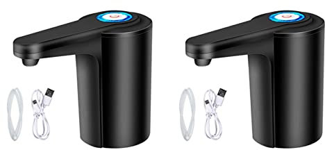 Eioeeklop 2X Water Dispenser 5 Gallon - Water Pump for 5 Gallon Bottle, Water Jug Pump USB Rechargeable Universal Automatic