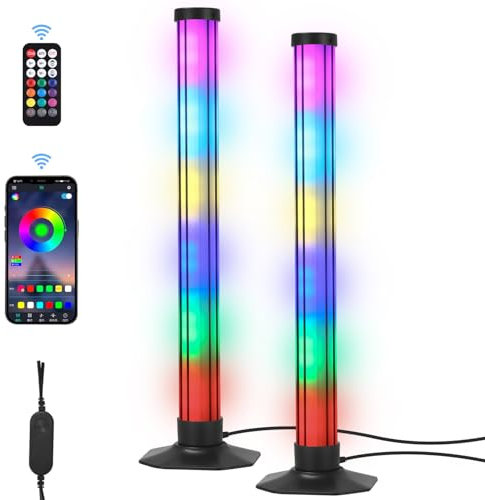 LED Lightbar, RGB-Musiksynchronisation, RGB Lampe mit Fernbedienung, Gaming Led, Gaming TV Hintergrundbeleuchtung, Geeignet Für Spiele, Bilder, Computer und Raumgestaltung
