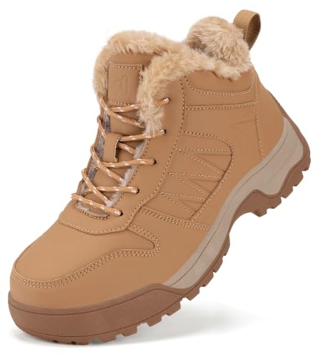 ZHNSHM Botas de Nieve Mujer Impermeables Antideslizantes - Forradas de Pelo Caliente, Botas de Invierno Abrigadas para Mujer